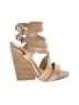 Leon Max 100% Leather Tan Wedges Size 5 1/2 - photo 1