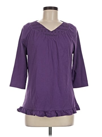 Allegra K 3/4 Sleeve Blouse (view 1)