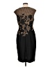 Connected Apparel Graphic Black Cocktail Dress Size 12 - photo 2