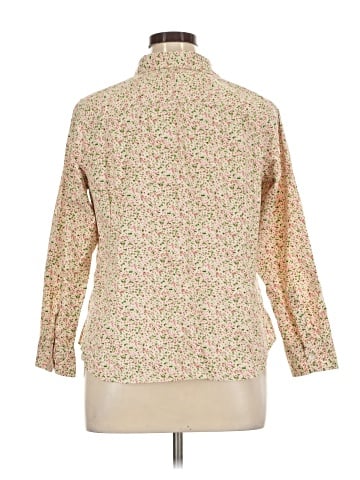 Talbots 3/4 Sleeve Button-Down Shirt (view 2)