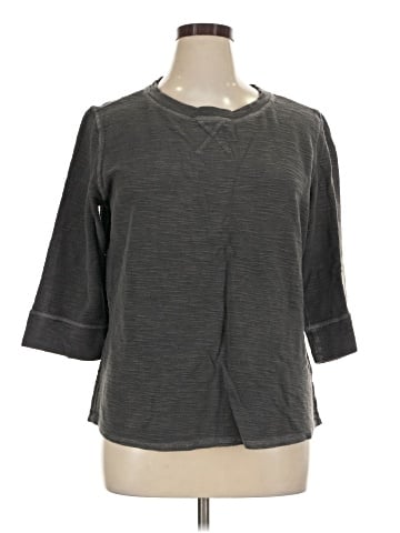 Hot Cotton 3/4 Sleeve Top (view 1)