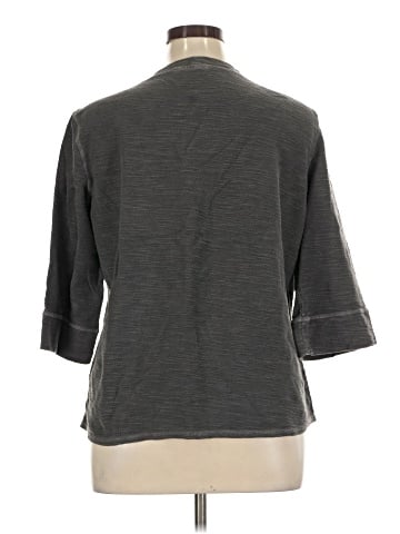 Hot Cotton 3/4 Sleeve Top (view 2)