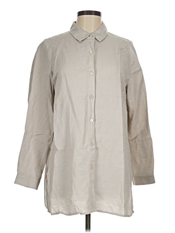 Alfani 3/4 Sleeve Button-Down Shirt (view 1)