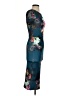 ASOS Graphic Teal Cocktail Dress Size 2 - photo 4