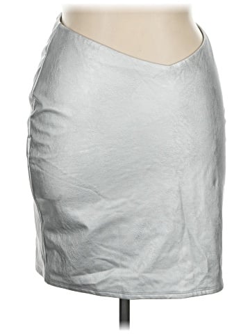 Naked Wardrobe Faux Leather Skirt (view 1)