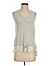 Deletta Gray Sleeveless Top Size S - photo 1
