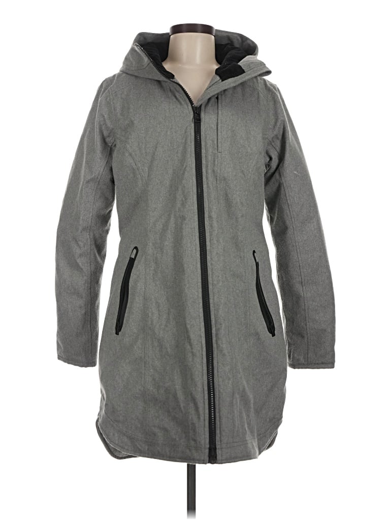 Pre-owned Athleta Coat In Gray