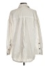 Zara Stripes Ivory Long Sleeve Button-Down Shirt Size S - photo 2