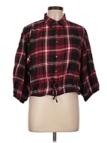 Gap 3/4 Sleeve Button-Down Shirt (view 1)