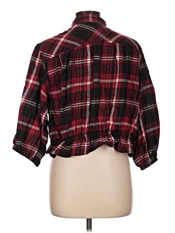 Gap 3/4 Sleeve Button-Down Shirt (view 2)