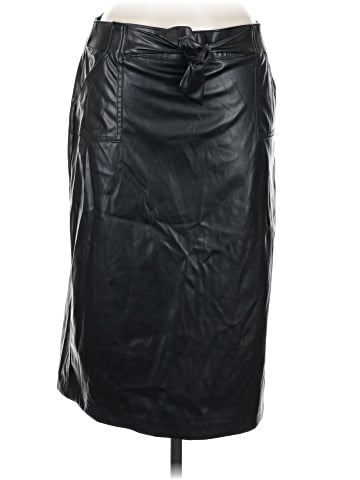 SOHO Apparel Ltd Faux Leather Skirt (view 1)