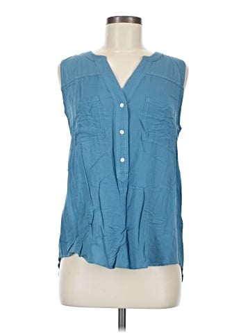 Lovestitch Sleeveless Button-Down Shirt (view 1)