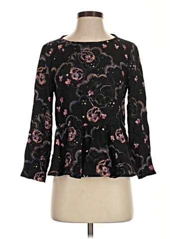 Rebecca Taylor 3/4 Sleeve Silk Top (view 1)