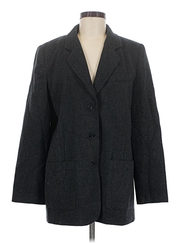 Pre-owned Eddie Bauer Wool Blazer Jacket In Gray