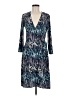 BCBGMAXAZRIA Print Blue Cocktail Dress Size M - photo 1