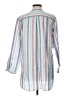 L.L.Bean Stripes Blue 3/4 Sleeve Blouse Size L - photo 2