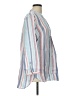 L.L.Bean Stripes Blue 3/4 Sleeve Blouse Size L - photo 4