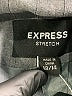 Express 100% Acetate Stripes Gray Blazer Size 13 - 14 - photo 6