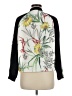 Zara Basic Floral White Track Jacket Size M - photo 2