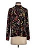 Allison Joy 100% Polyester Floral Black Long Sleeve Blouse Size XS - photo 1