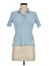 Maje Blue Short Sleeve Blouse Size Med (2) - photo 1