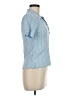 Maje Blue Short Sleeve Blouse Size Med (2) - photo 4