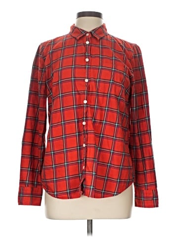 J.Crew Factory Store Long Sleeve Button-Down Shirt (view 1)