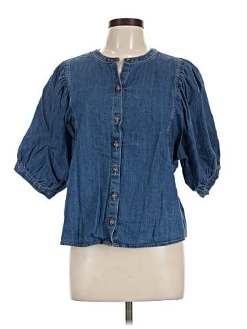 Old Navy 3/4 Sleeve Button-Down Shirt (view 1)