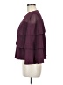 Ella Moss 100% Polyester Burgundy Long Sleeve Blouse Size M - photo 5