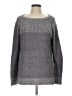 Fate Tweed Silver Pullover Sweater Size L - photo 1