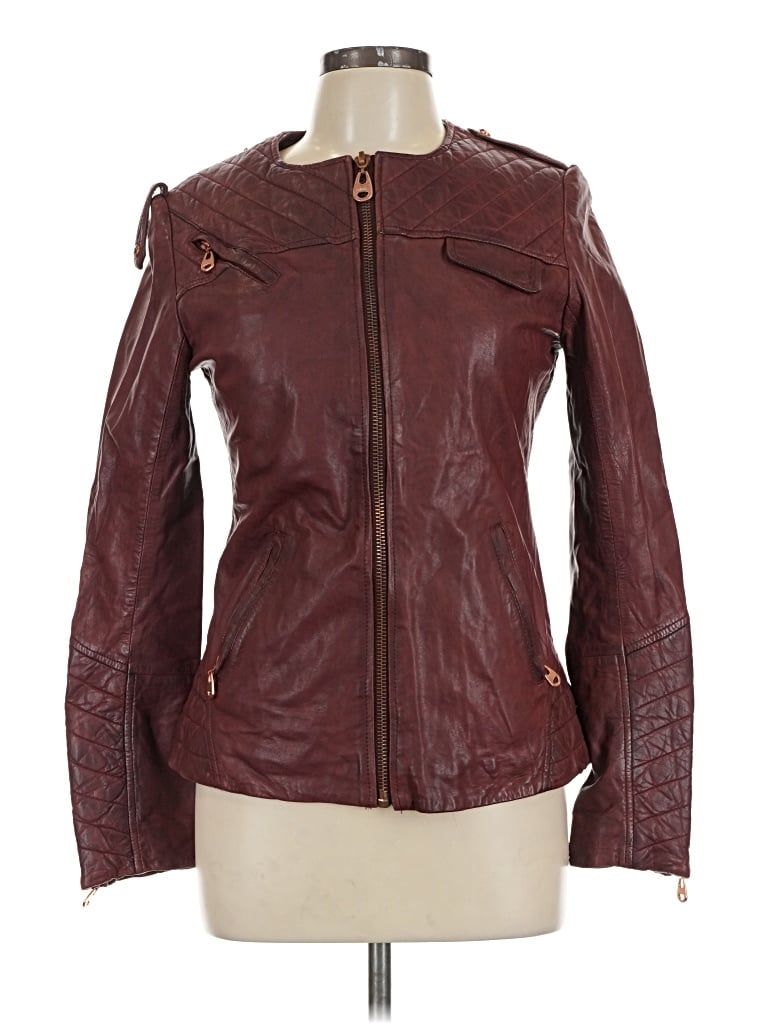 Pre-owned Doma Jacket In Burgundy