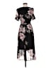 DKNY 100% Polyester Floral Black Cocktail Dress Size 8 - photo 2