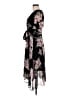 DKNY 100% Polyester Floral Black Cocktail Dress Size 8 - photo 5