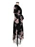 DKNY 100% Polyester Floral Black Cocktail Dress Size 8 - photo 4