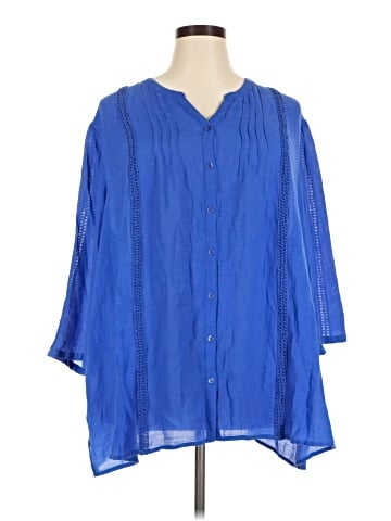 Catherines 3/4 Sleeve Blouse (view 1)