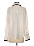 MNG Color Block Ivory Long Sleeve Blouse Size 4 - photo 2
