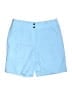 Talbots 100% Linen Solid Blue Shorts Size 12 - photo 1