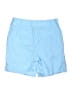 Talbots 100% Linen Solid Blue Shorts Size 12 - photo 2
