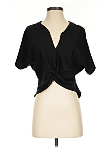 Zara W&B Collection Short Sleeve Blouse (view 1)
