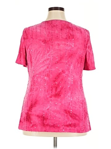 JM Collection Short Sleeve Top (view 2)