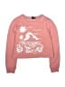 Volcom Graphic Pink Pullover Sweater Size 8 - photo 1