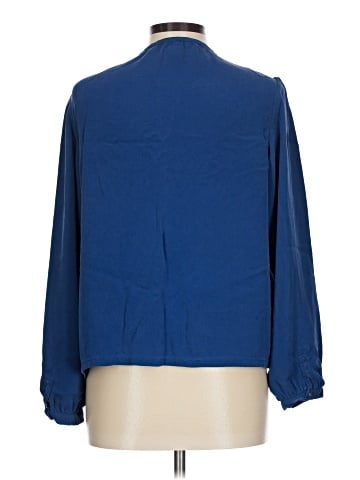 Diane von Furstenberg Long Sleeve Silk Top (view 2)