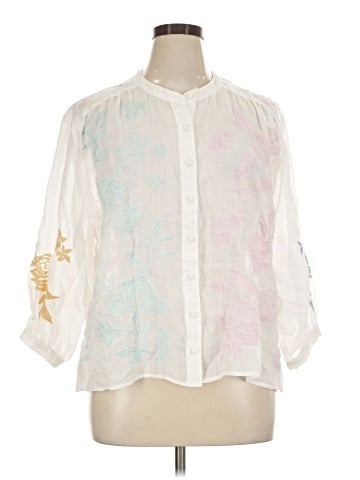 Johnny Was 3/4 Sleeve Blouse (view 1)