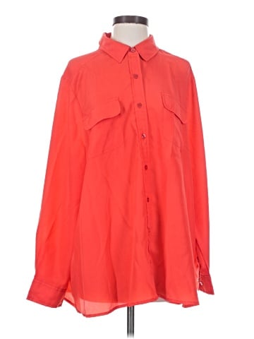 Ulla Popken Long Sleeve Blouse (view 1)