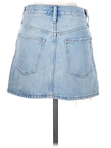 Madewell Rigid Denim Relaxed Mini Skirt in Northdale Wash (view 2)