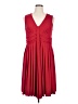 George Solid Red Cocktail Dress Size XL - photo 1