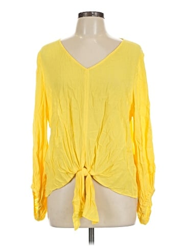 Karen Kane Long Sleeve Blouse (view 1)