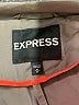 Express 100% Cotton Solid Gray Tan Jacket Size M - photo 6
