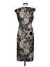 Connected Apparel Graphic Silver Cocktail Dress Size 12 - photo 2