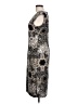 Connected Apparel Graphic Silver Cocktail Dress Size 12 - photo 5